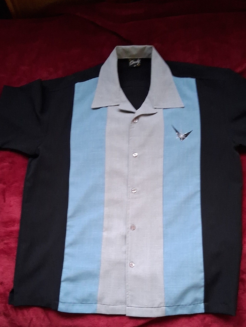 Men's Steady Rockabilly/lounge/bowling Shirt Size Medium